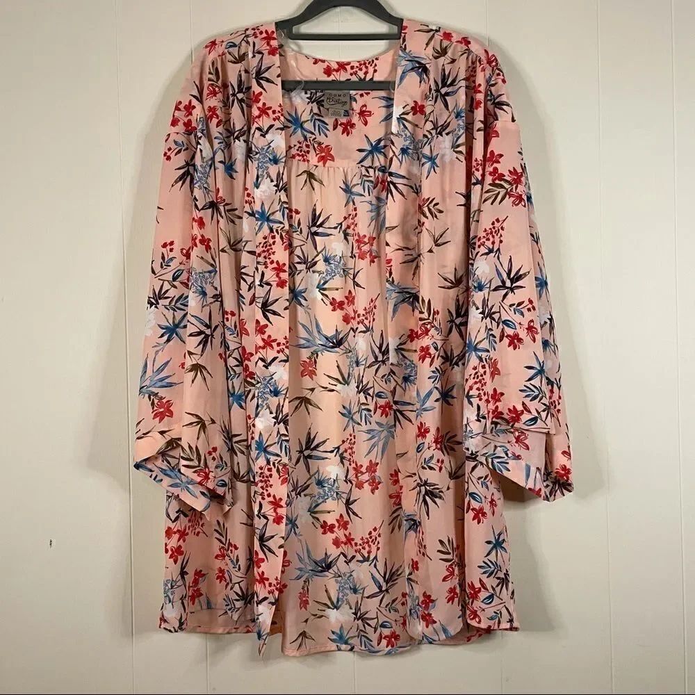 Como Vintage Floral  Kimono
